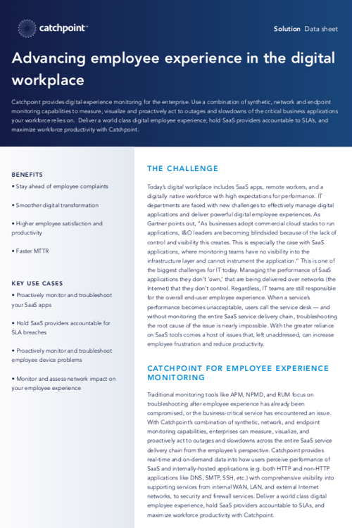Advancing employee experience in the digital workplace Advancing employee experience in the digital workplace