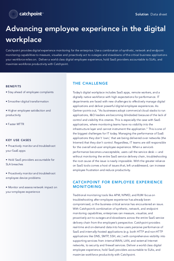 Advancing employee experience in the digital workplace Advancing employee experience in the digital workplace